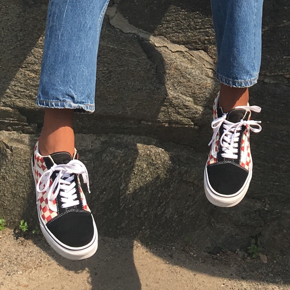 RED and BLACK VANS!!